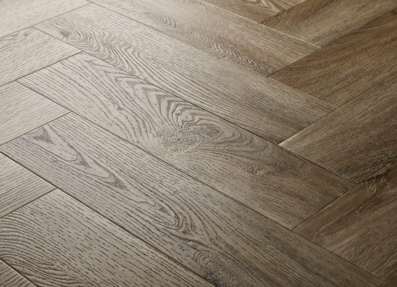 Elements Inspirations Limed Oak EIH03 Herringbone - Premier Carpets & Flooring Ltd
