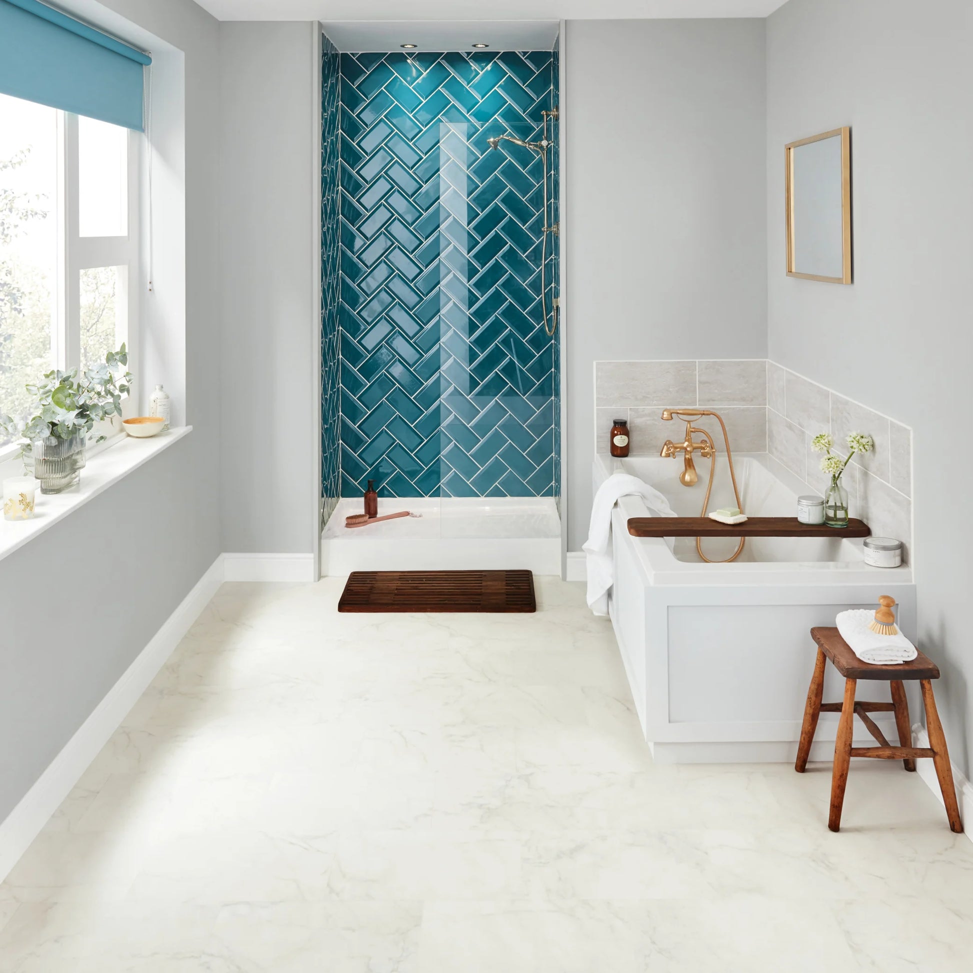 Karndean Knight Tile Rigid Core Frosted Marble SCB-ST26-18 - Premier Carpets & Flooring Ltd