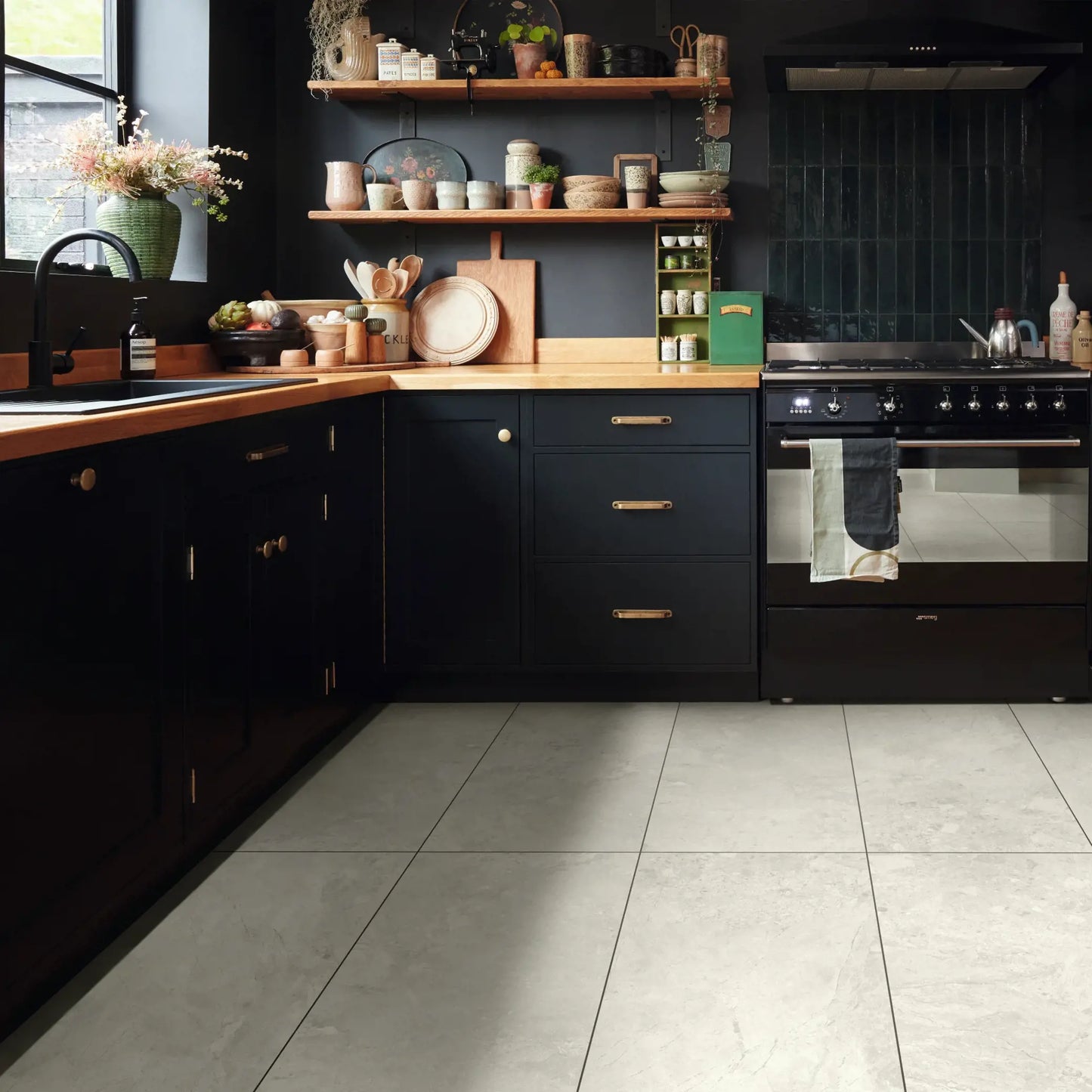 Karndean Van Gogh Bianco Breccia Marble VGT3021 - Premier Carpets & Flooring Ltd