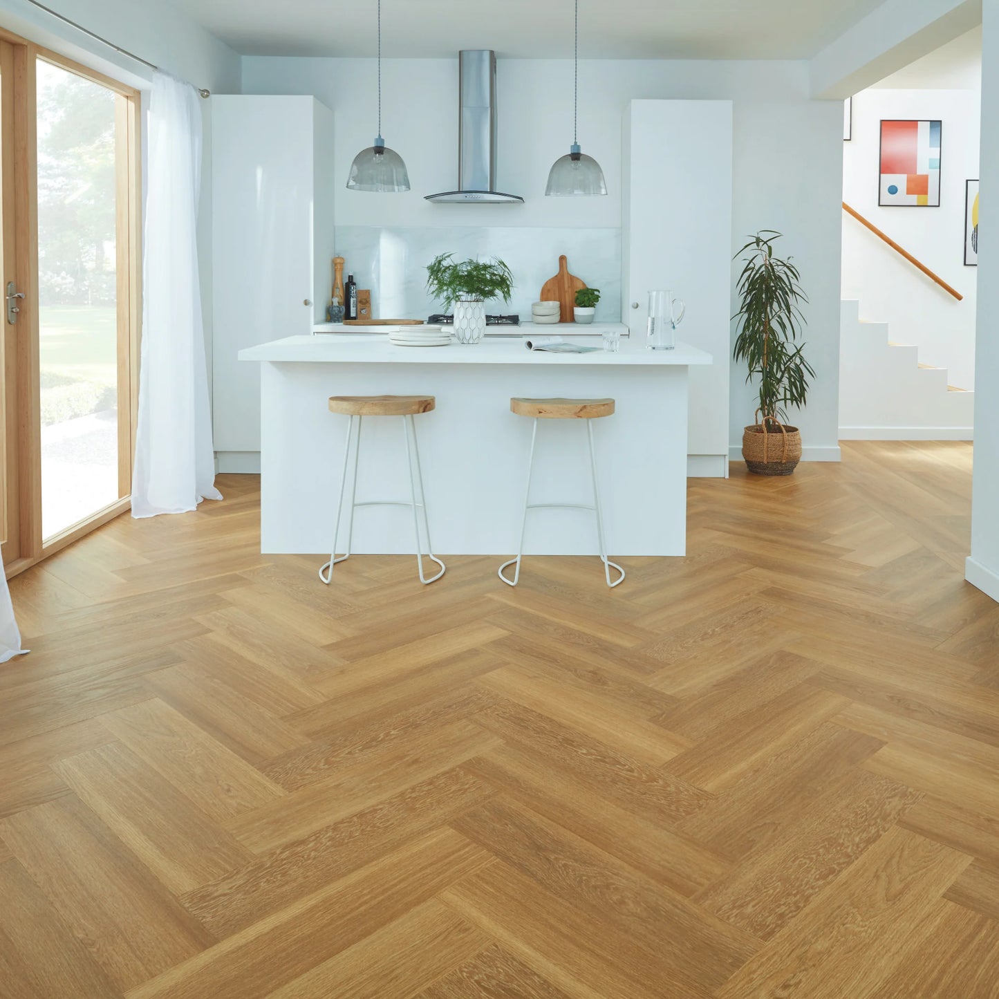 Karndean Van Gogh Golden Brushed Oak SM-VGW122T - Premier Carpets & Flooring Ltd