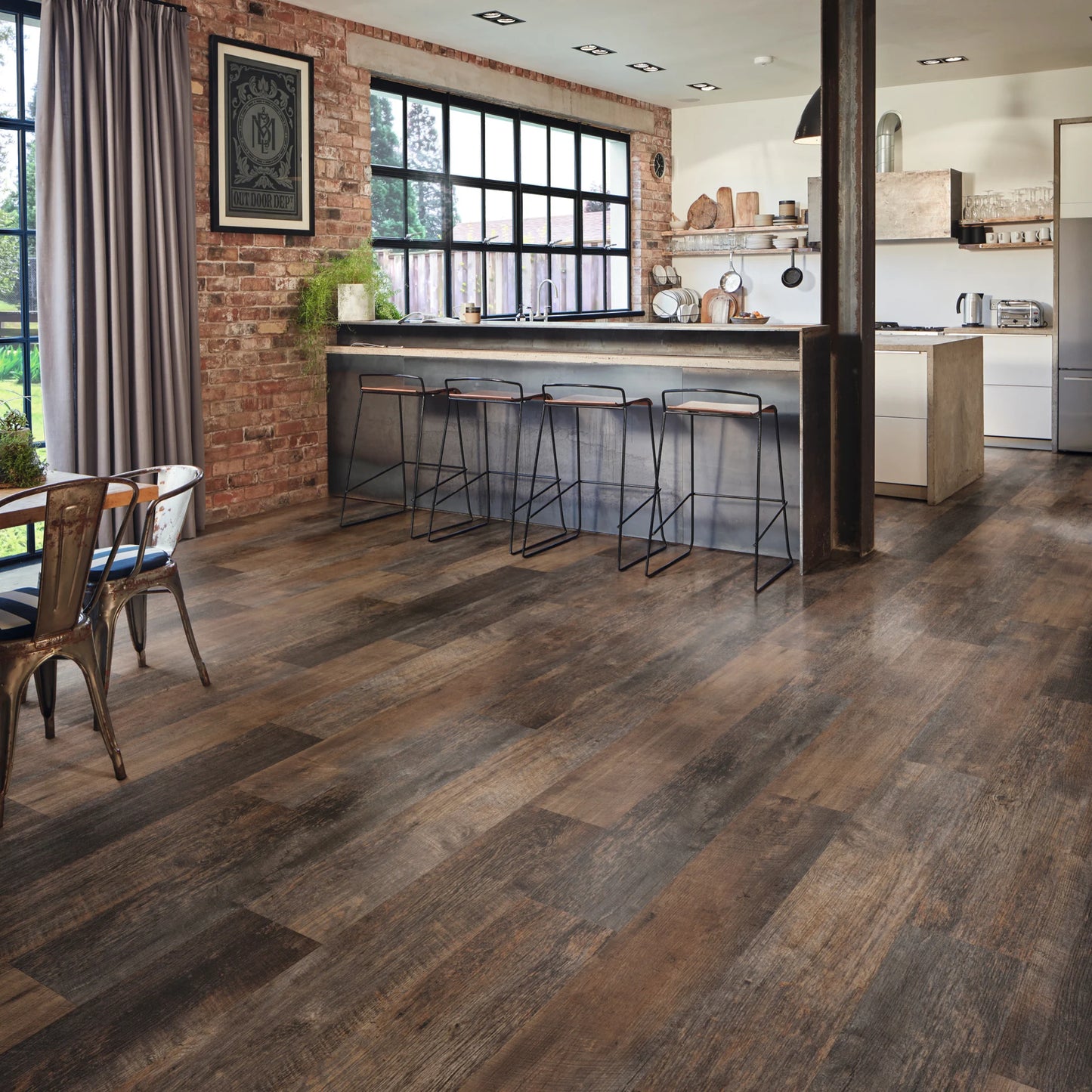 Karndean Van Gogh Rigid Core Salvaged Barnwood VGW123T-RKP - Premier Carpets & Flooring Ltd