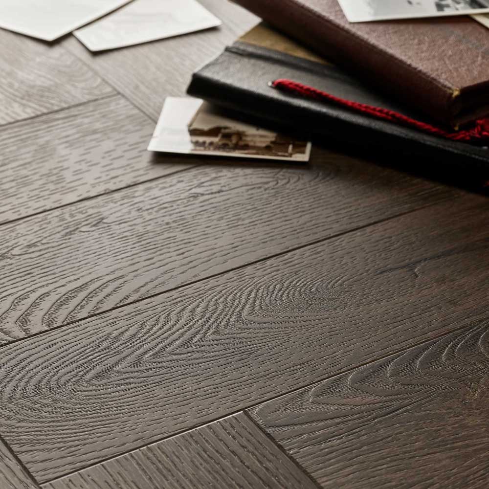 Textures LVT Tudor Oak TH03 Herringbone Flooring - Premier Carpets & Flooring Ltd