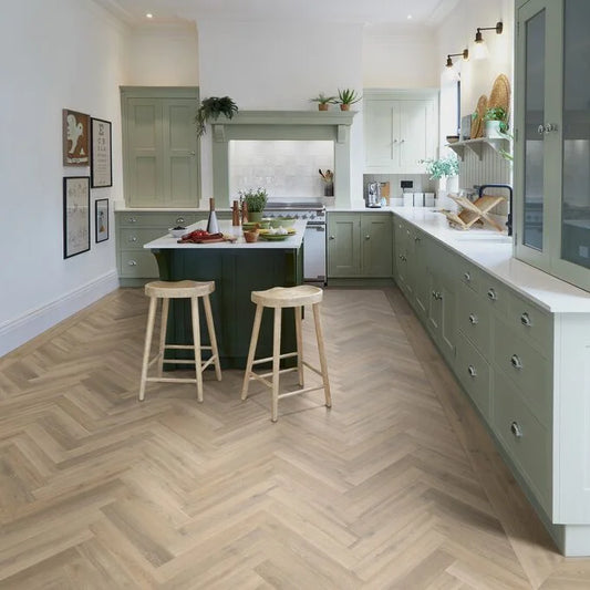 Polyflor Camaro Naked Blond Oak Large Parquet LPQ2257 - Premier Carpets & Flooring Ltd