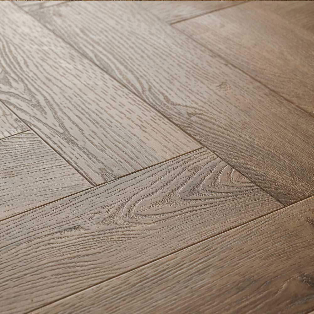 Textures LVT Distressed Oak TH06 Herringbone Flooring - Premier Carpets & Flooring Ltd
