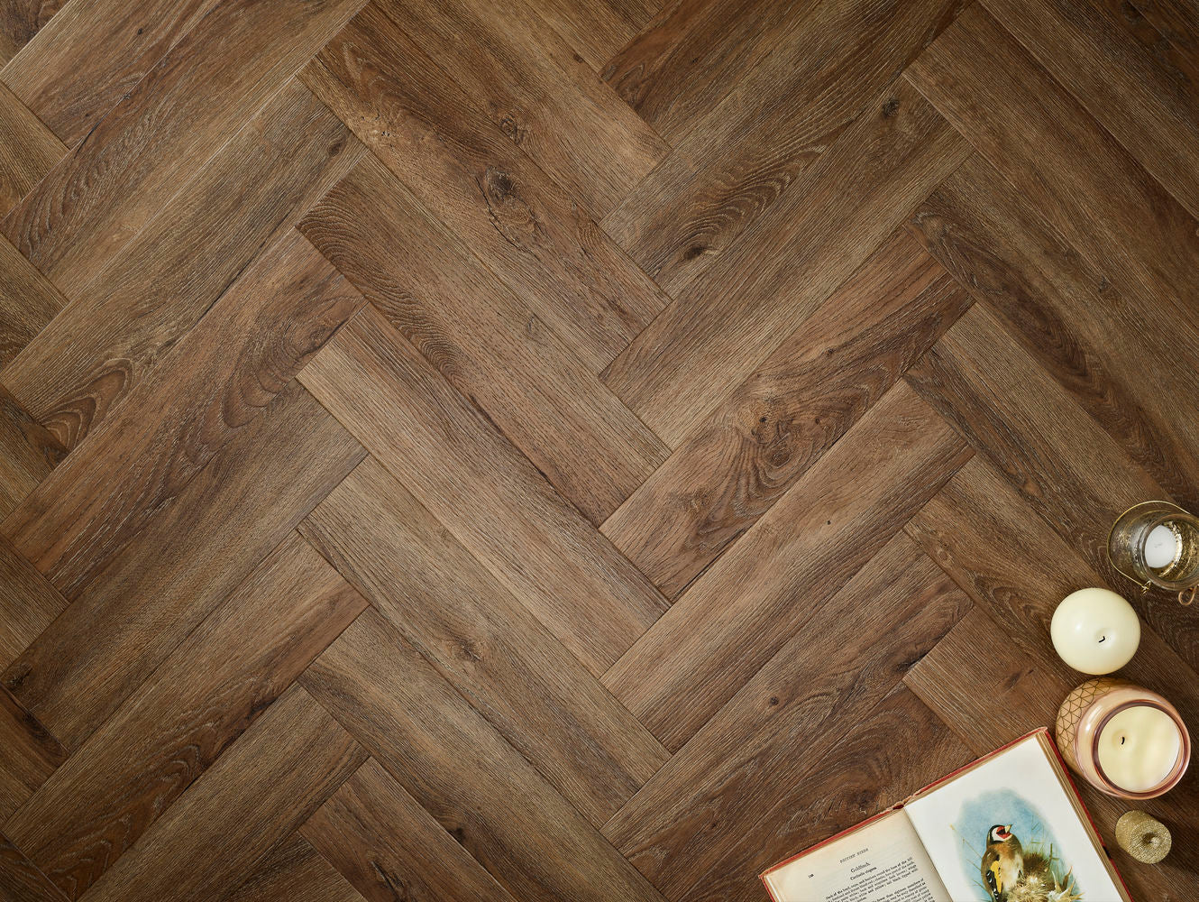 Elements Inspirations Espresso EIH02 Herringbone - Premier Carpets & Flooring Ltd