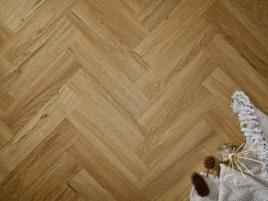 Elements Inspirations Golden Oak EIH12 Herringbone - Premier Carpets & Flooring Ltd