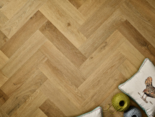 Elements Inspirations Natural Oak EIH05 Herringbone - Premier Carpets & Flooring Ltd