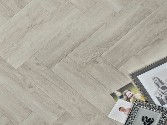 Elements Inspirations White Ash EIH11 Herringbone - Premier Carpets & Flooring Ltd