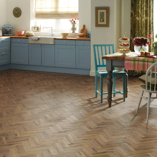Karndean Art Select Morning Oak Parquet AP06 - Premier Carpets & Flooring Ltd