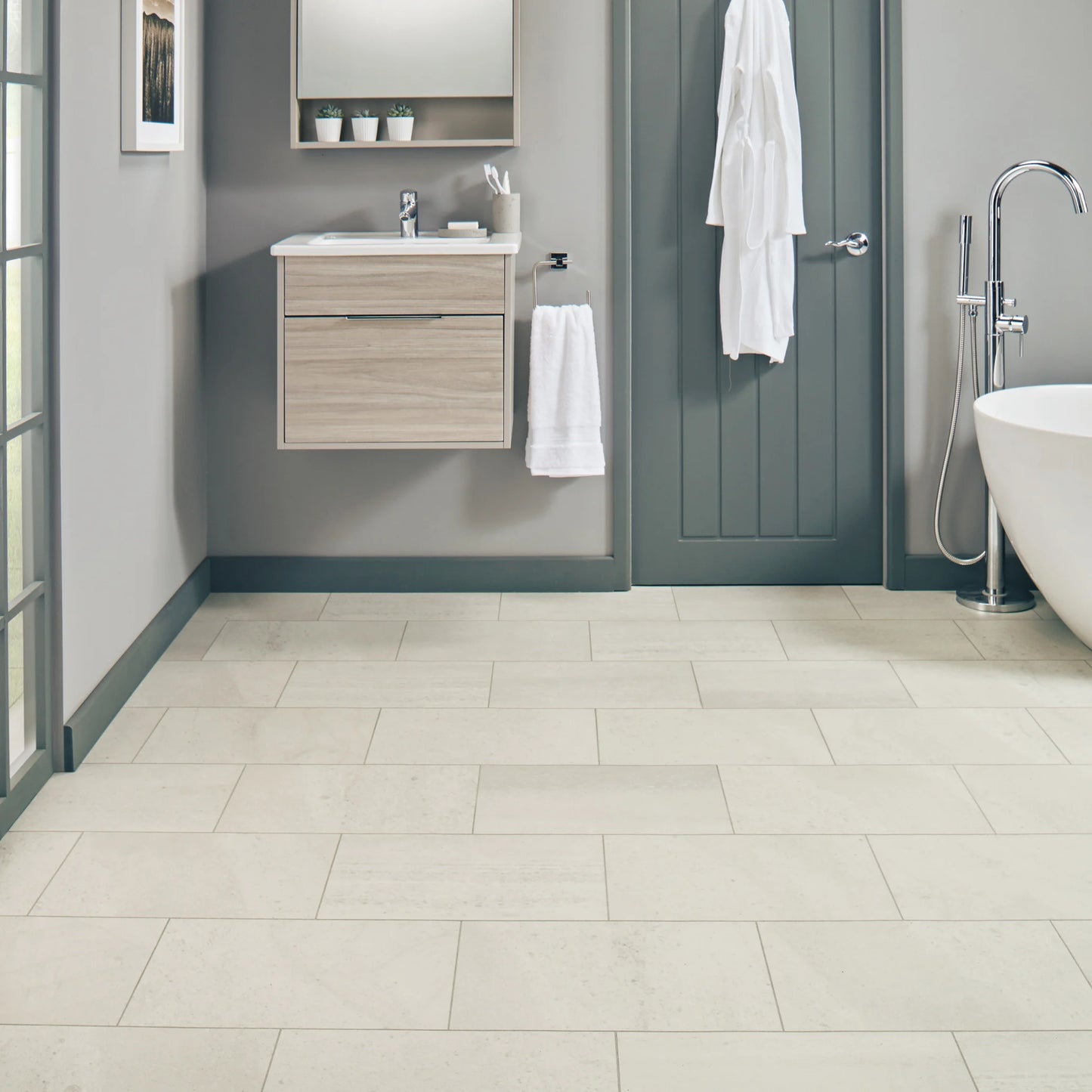 Karndean Knight Tile Honed Oyster Slate ST17 - Premier Carpets & Flooring Ltd