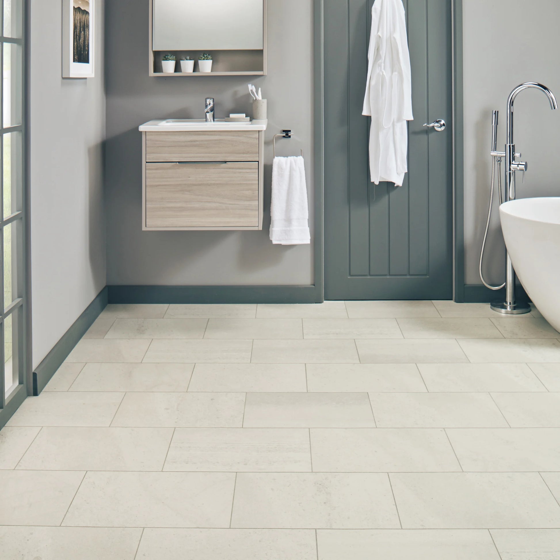 Karndean Knight Tile Honed Oyster Slate ST17 - Premier Carpets & Flooring Ltd