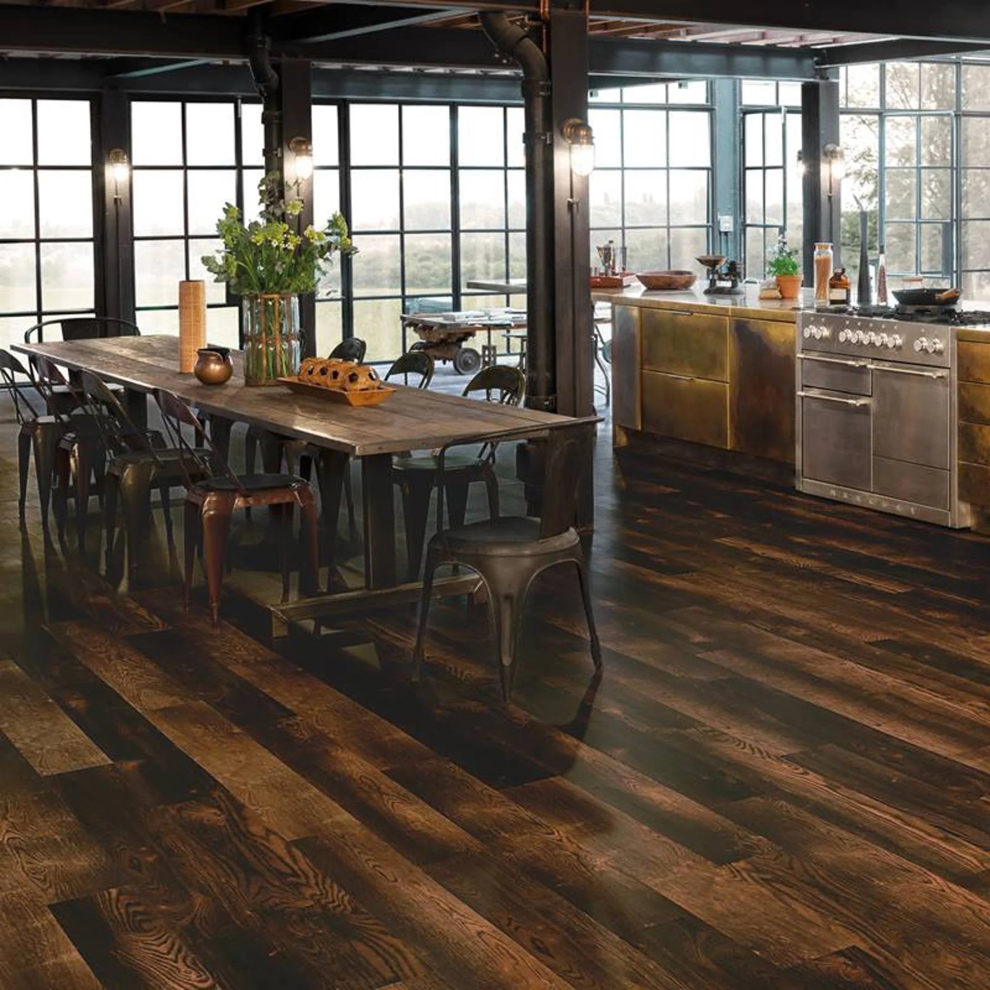 Karndean Van Gogh Charred Oak VGW102T - Premier Carpets & Flooring Ltd