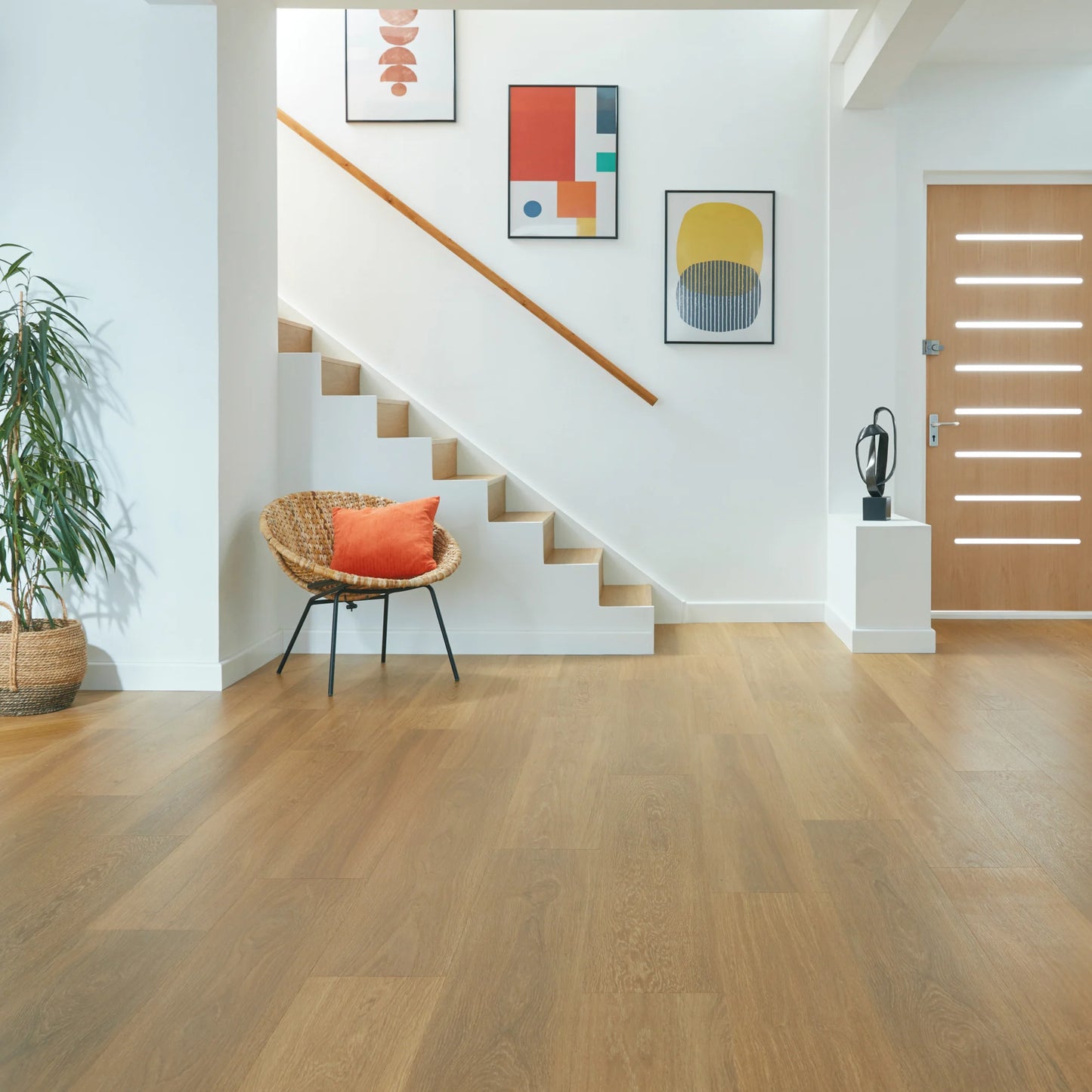 Karndean Van Gogh Rigid Core Golden Brushed Oak VGW122T-RKP - Premier Carpets & Flooring Ltd