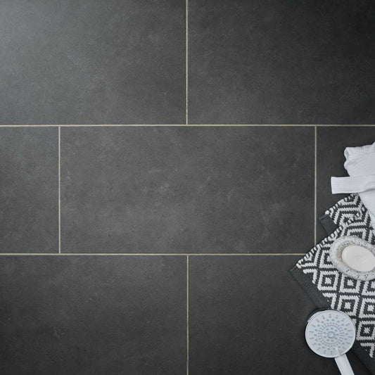 Textures LVT Dark Slate TS04 Tile Flooring - Premier Carpets & Flooring Ltd