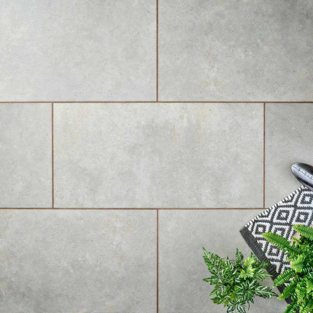 Textures LVT Grey Stone TS03 Tile Flooring - Premier Carpets & Flooring Ltd