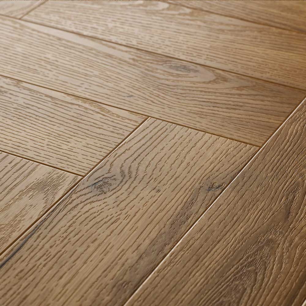 Textures LVT Honey Oak TH07 Herringbone Flooring - Premier Carpets & Flooring Ltd